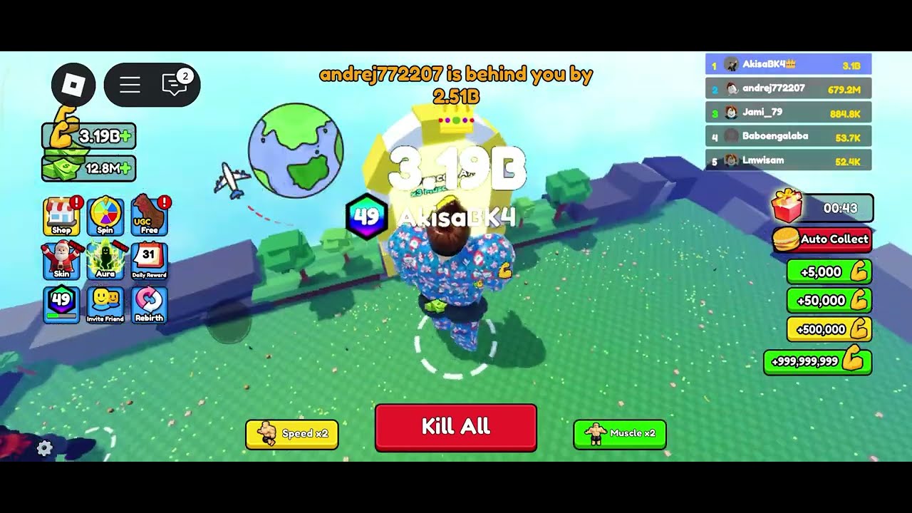 Eat Pizza to Grow GIGACHAD(ROBLOX)
