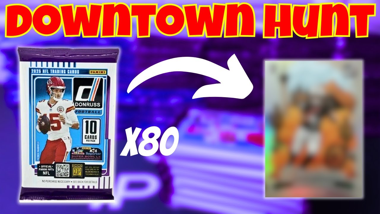 Can I Pull A DOWNTOWN From 80 Packs Of Donruss Football??