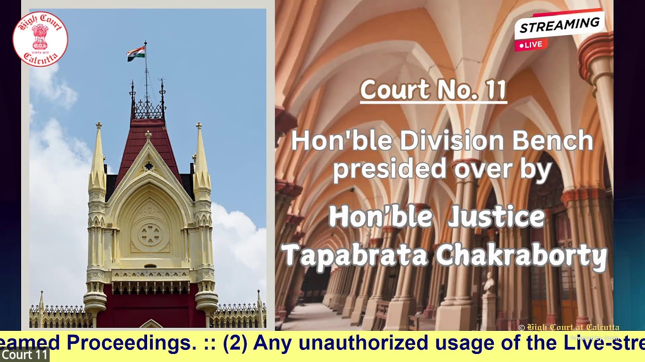 02 March 2026 | Court No. 11 | Live Streaming of the Court proceedings.