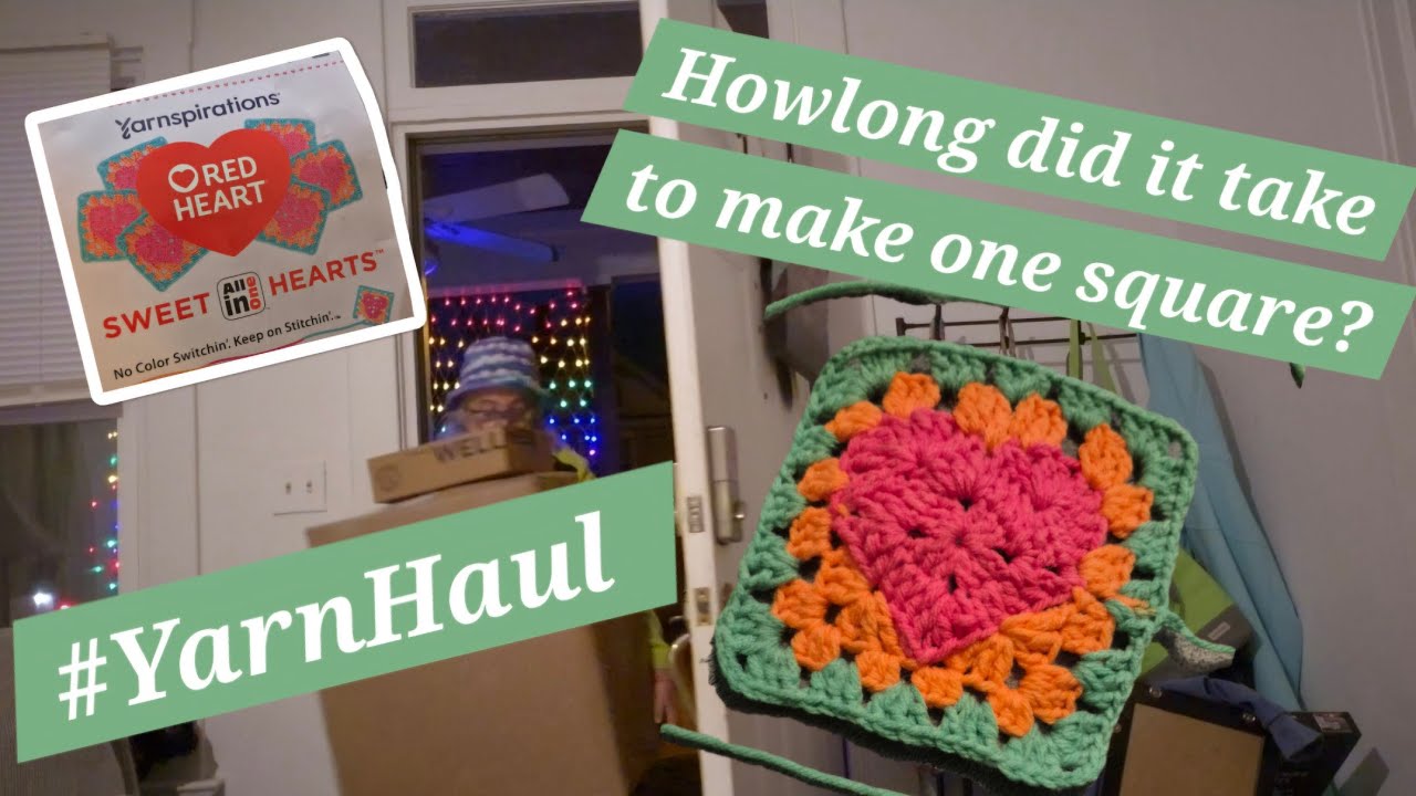 #RHAIOGSY #YarnHaul #SweetHearts #AllInOneGrannySquareYarn