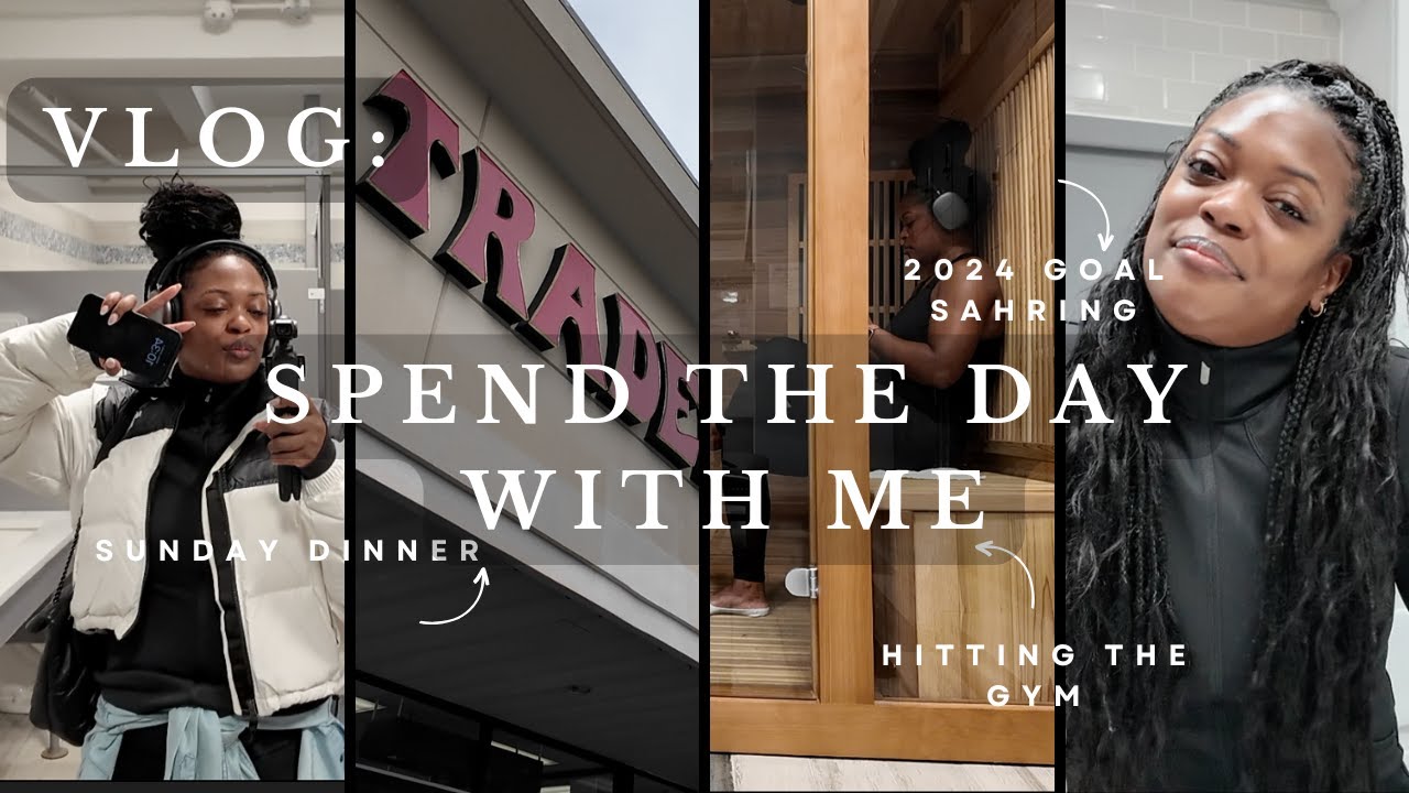 VLOG: Spend The Day With Me | Sharing 2024 Goals | Shopping | Sunday Dinner