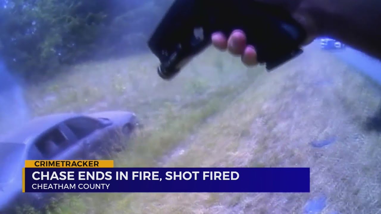 Cheatham chase ends in fiery wreck and gun shots fired