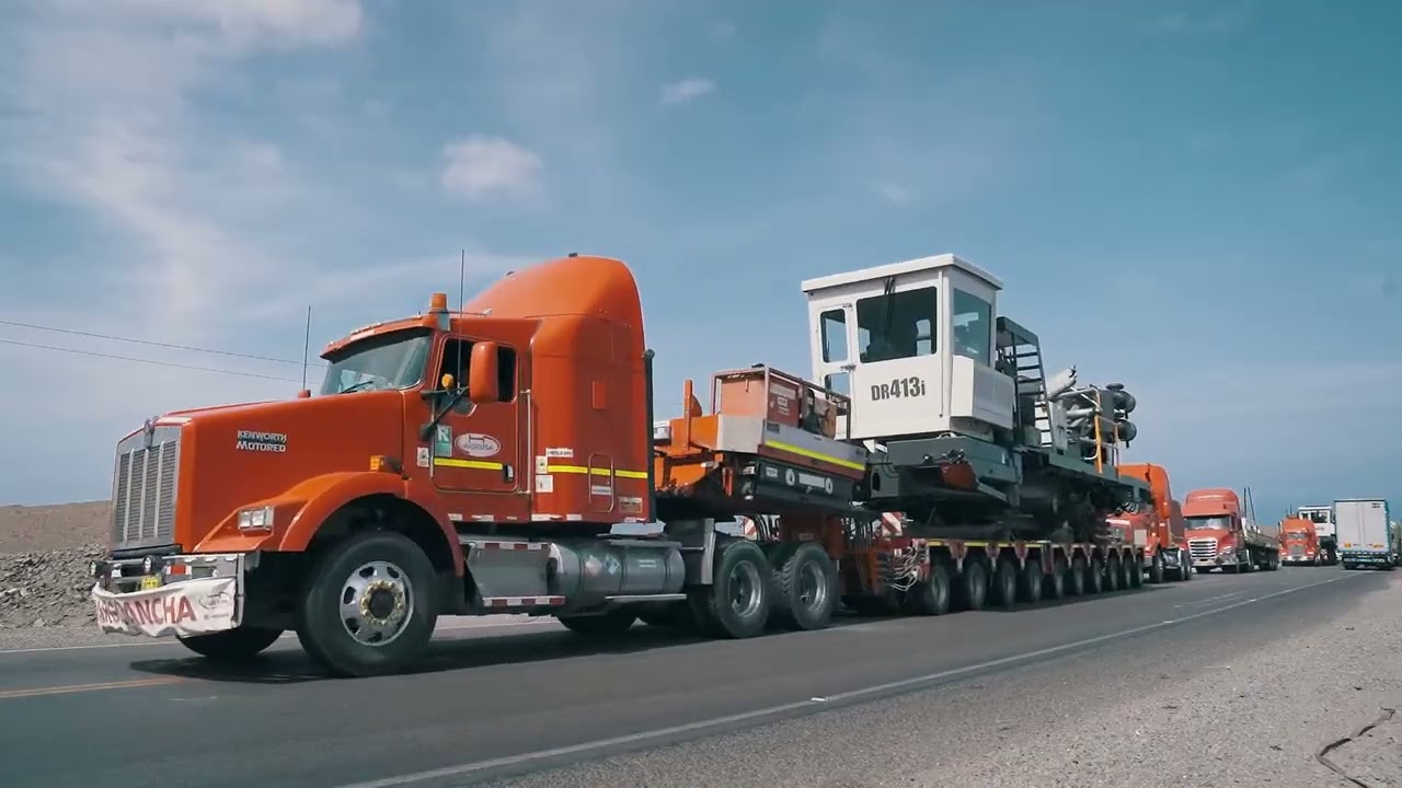 Transporte de 2 perforadoras DR413i desde Pisco hasta Apurímac