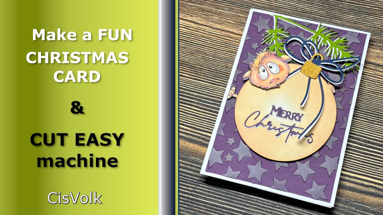 Making a Funny Christmas Card with Carla Creates + Cut Easy Machine
