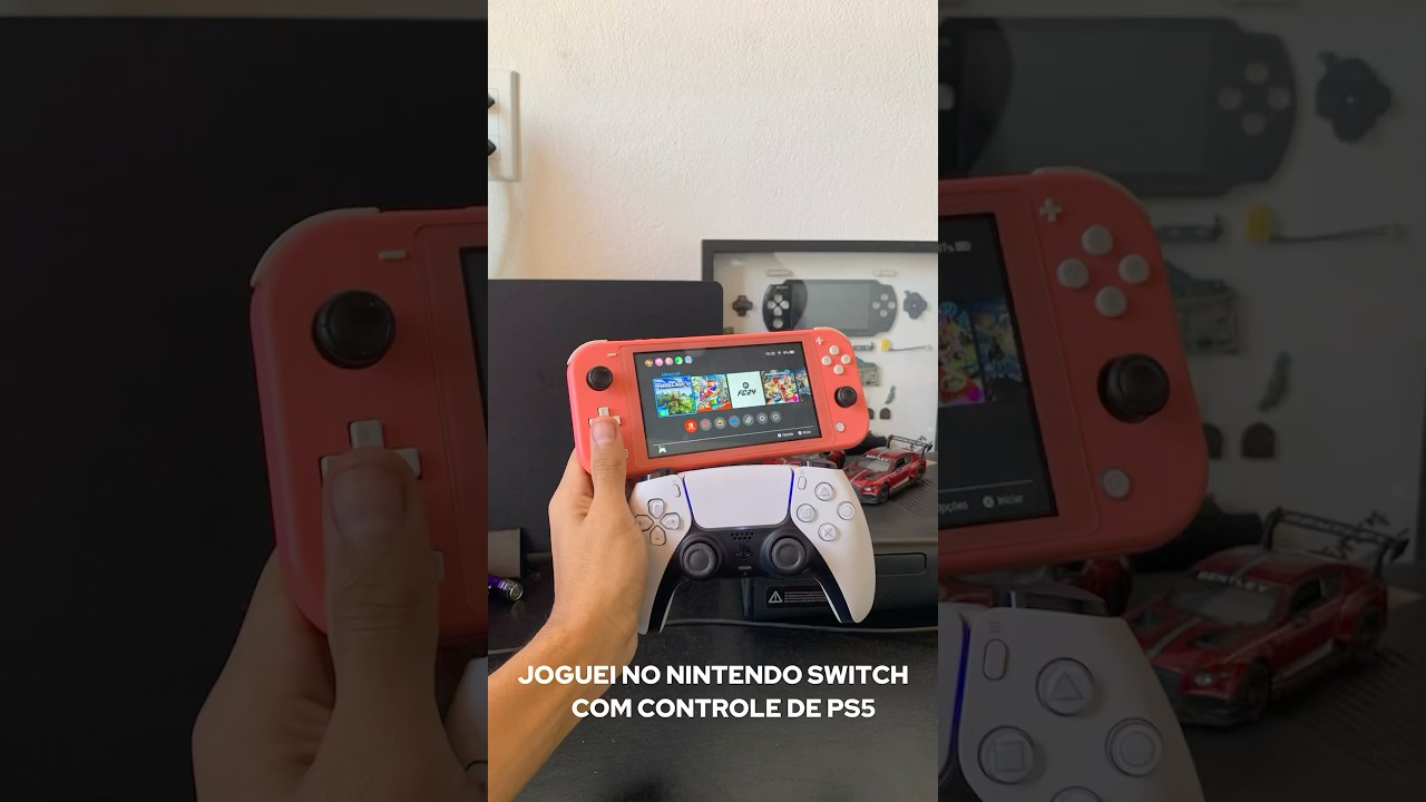 JOGUEI NO NINTENDO SWITCH COM CONTROLE DE PS5!