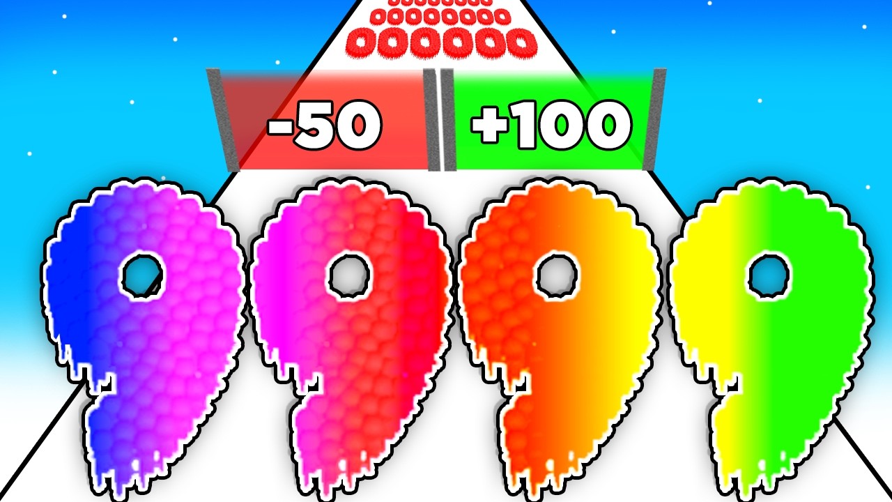 COUNT MAX LEVEL NUMBER! - Crowd Number Run 3D