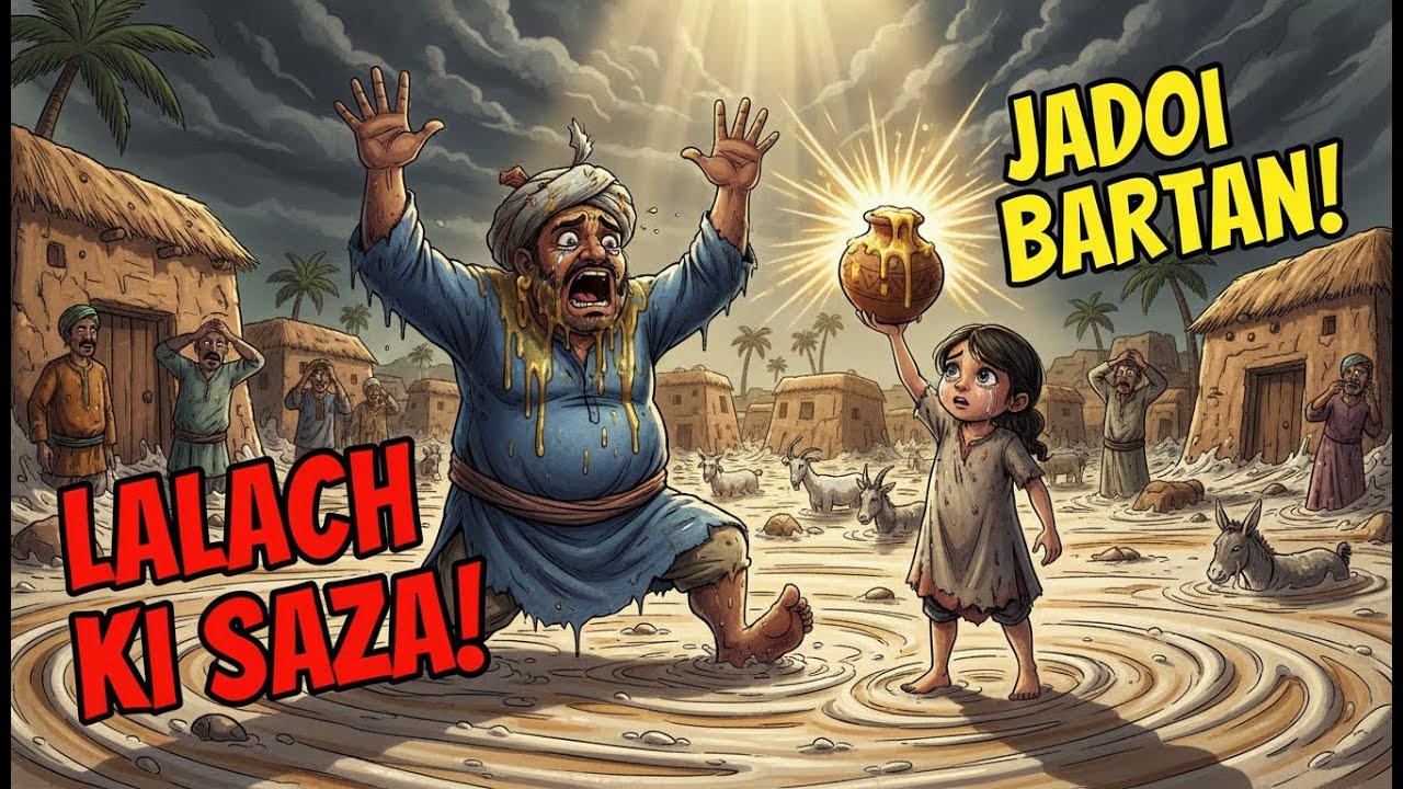 Jadoi Bartan aur Zalim Zamindar | Sabak amoz kahani | Urdu Moral Story