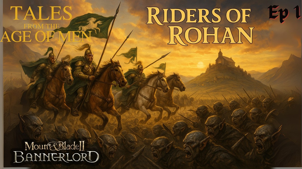 Mount and Blade 2 Bannerlord | Lord of the Rings Mod | Rohan PlayThrough ep1