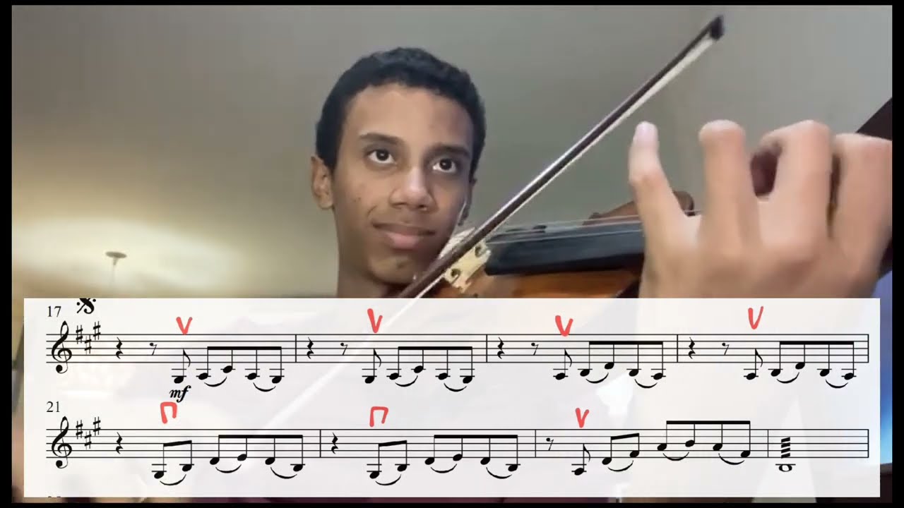 Ouvi como que a voz - Violino 1