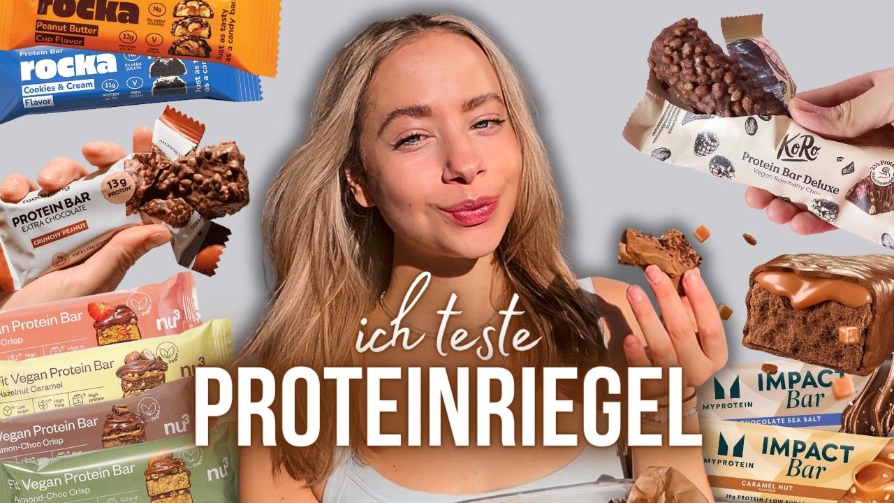 XXL PROTEINRIEGEL TEST (vegan!) - Drogerie, Rocka Nutrition, My Protein, Nu3,... // annrahel