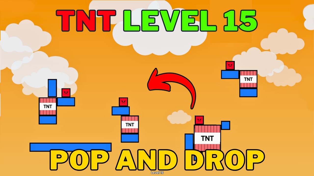 How To Complete Roblox Pop and Drop TNT Level 15 | Pop and Drop TNT Level 15 Guide