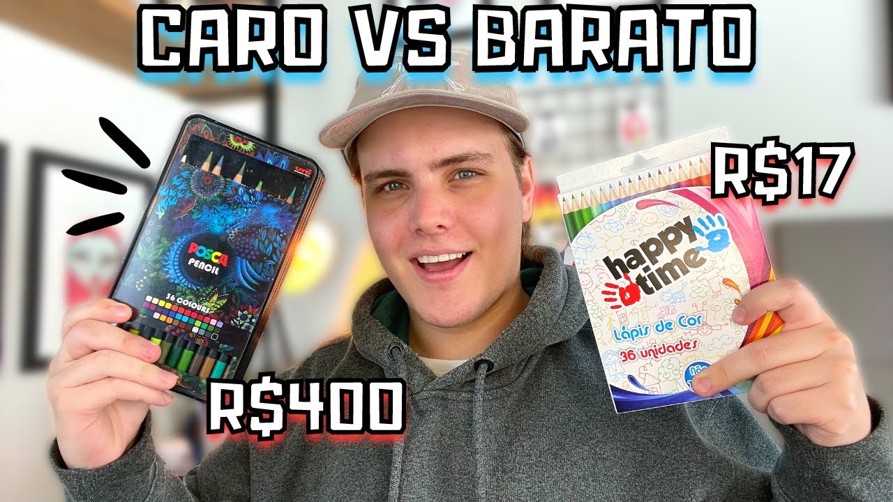 CARO VS BARATO | LÁPIS DE COR PROFISSIONAL VS ESCOLAR