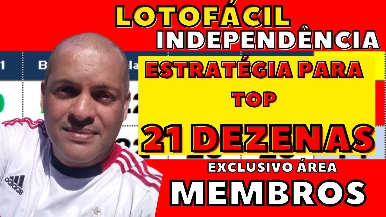 Lotof&aacute;cil Independ&ecirc;ncia Fechamento TOP com 21 Dezenas