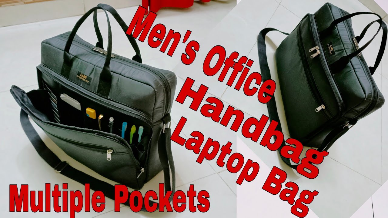 DIY: Men's Office Bag, Laptop Bag With Multiple Pockets Tutorial By Anamika Mishra...