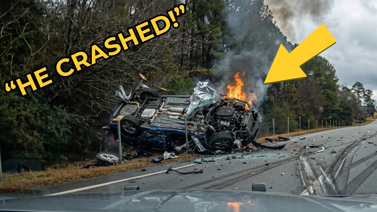 130MPH Police Chase Ends After Perfect Spike Strip Trap