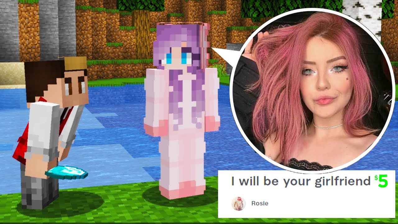 I Hired A Girl For $5 To Be My Girlfriend In Minecraft...