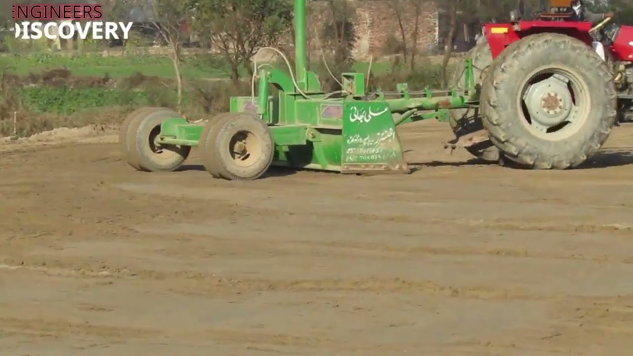 Laser Land Leveler Working | लेजर लैण्ड लेवलर | How to level land? || Laser Guided Land Leveler ||