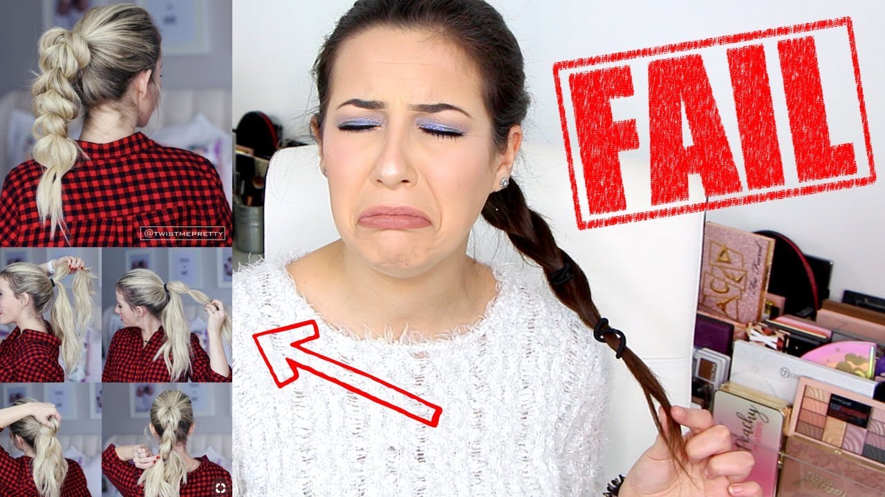 JE TESTE 3 COIFFURES PINTEREST (et c'est un fail.) - Horia