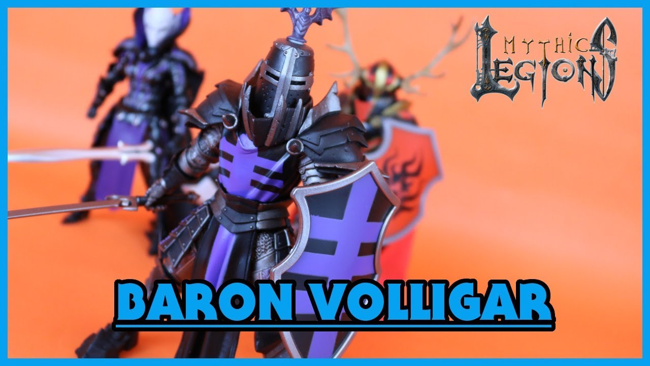 Four Horsemen Mythic Legions Covenant of Shadow BARON VOLLIGAR Action Figure Toy Review