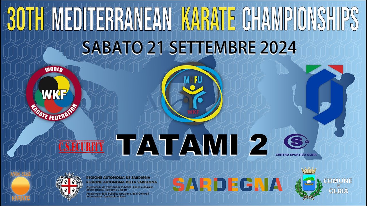 30TH MEDITERRANEAN KARATE CHAMPIONSHIPS - Day1 - TATAMI 2