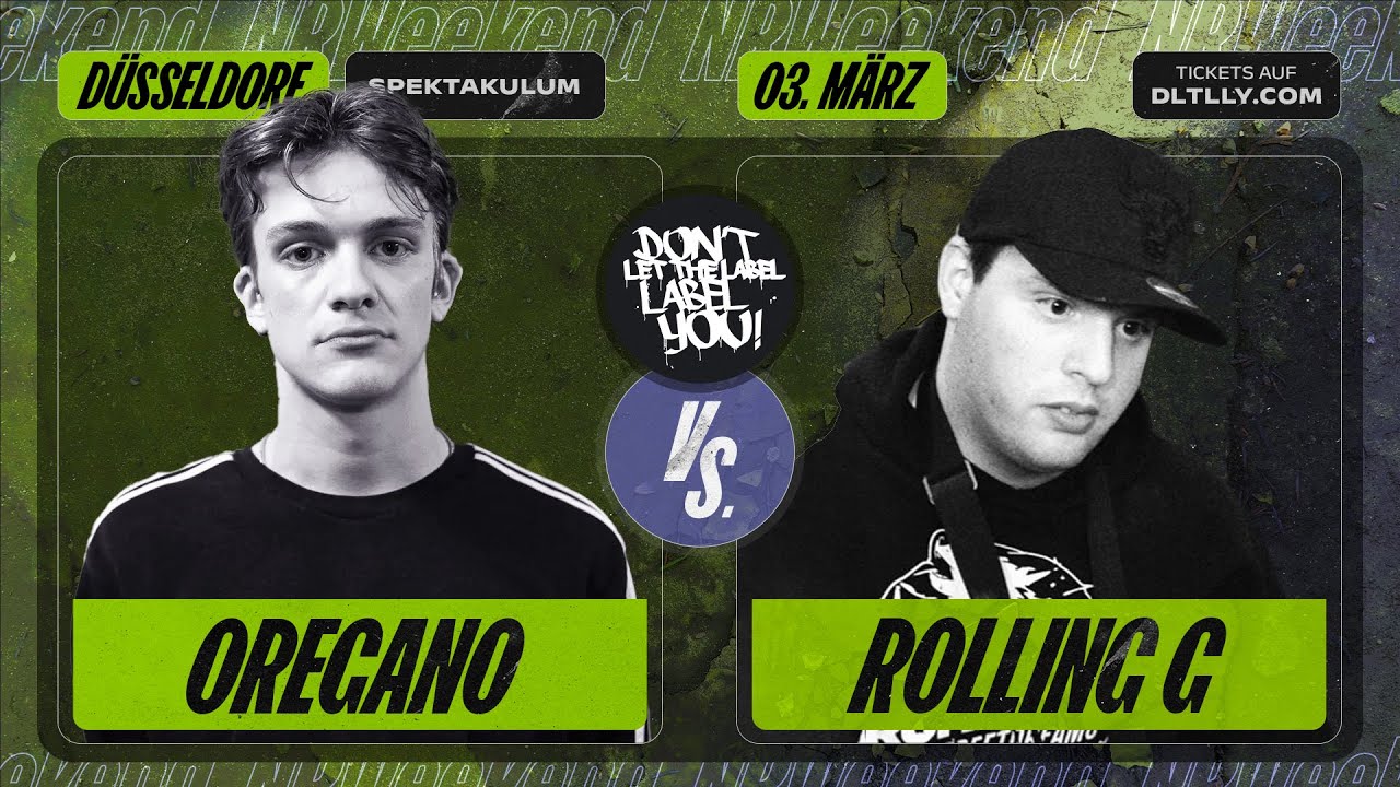 Oregano vs Rolling G ⎪ Rap Battle + Interview @ NRWeekend ⎪ DLTLLY