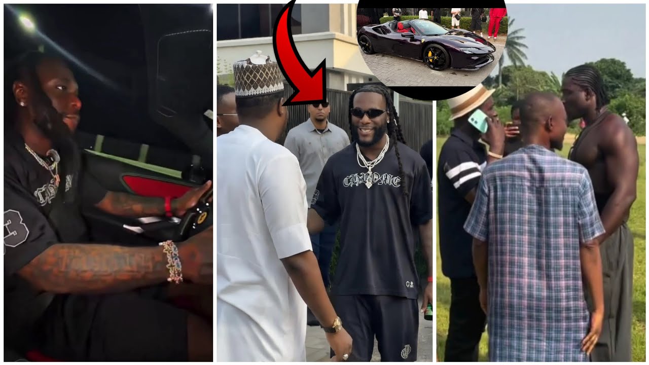 Burna Boy New Ferrari Car Arrives Today as Ratel Reacts To Vdm In Port Harcourt For School 