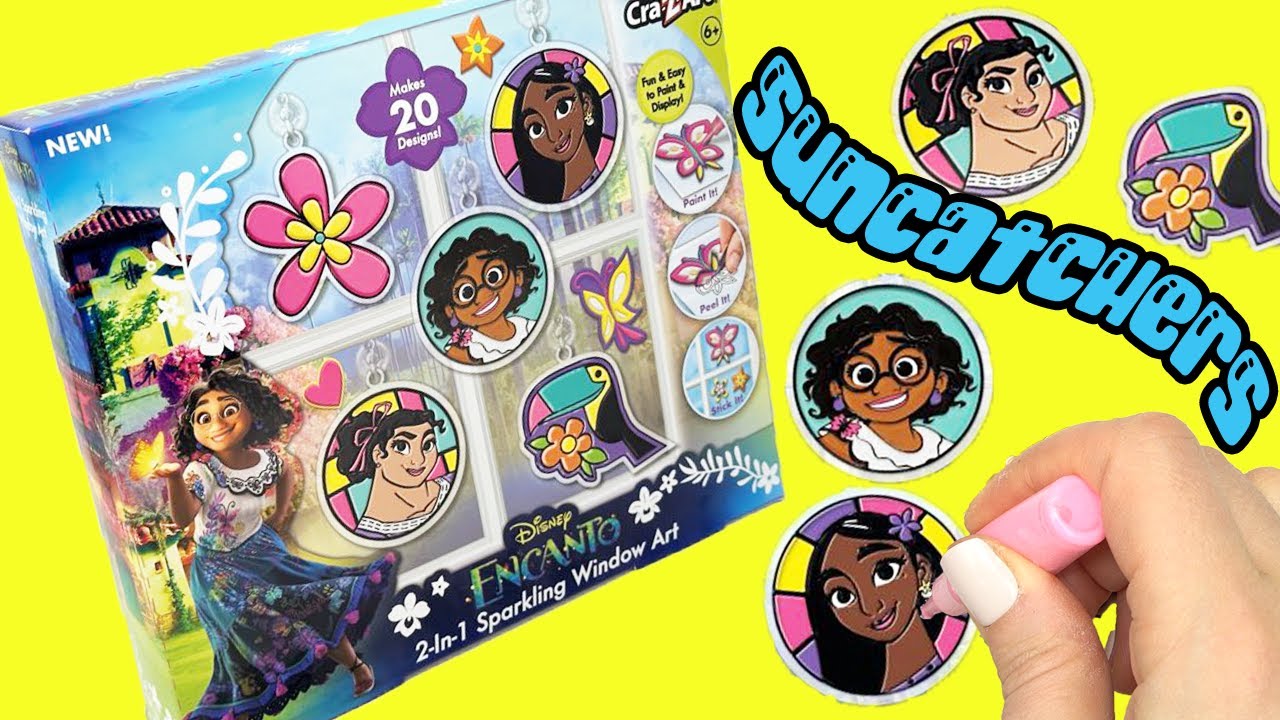 Disney Encanto DIY Suncatchers Mirabel, Isabela, Luisa Crafts for Kids