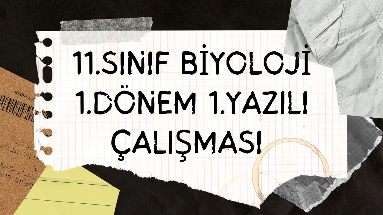 2022-2023 11.sınıf Biyoloji 1.Dönem 1.Yazılı Çalışması