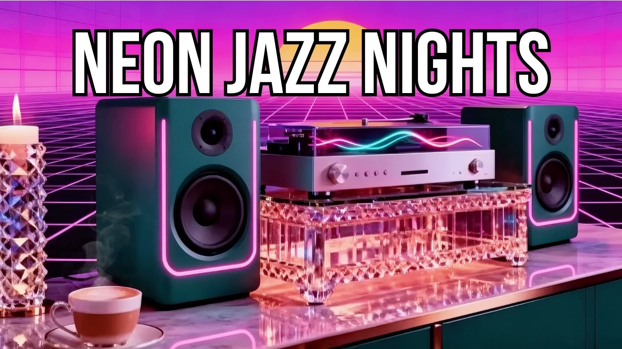 Neon Jazz Nights 🌆 Smooth Jazz for Late Night Vibes & Chill Relaxation (1.5 Hours)