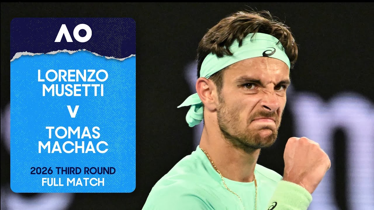 Lorenzo Musetti v Tomas Machac Full Match | Australian Open 2026 Third Round