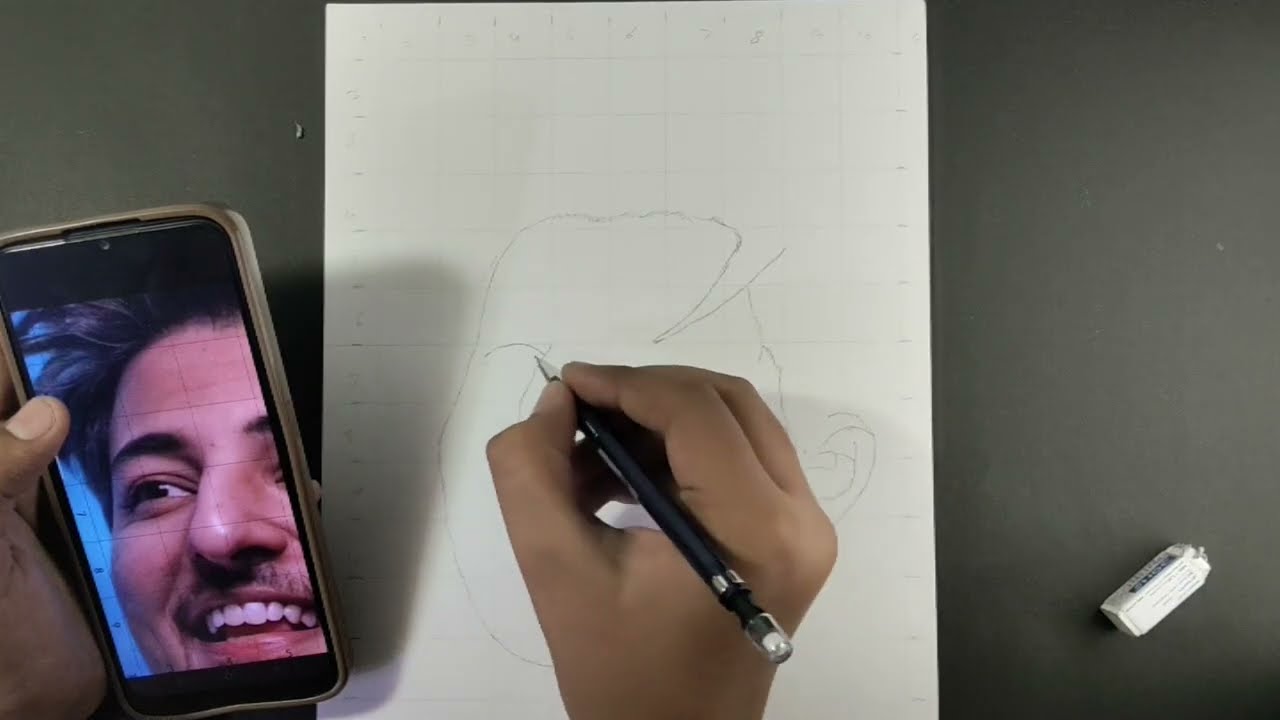 Darshan Raval drawing outline tutorial Step by Step 😍