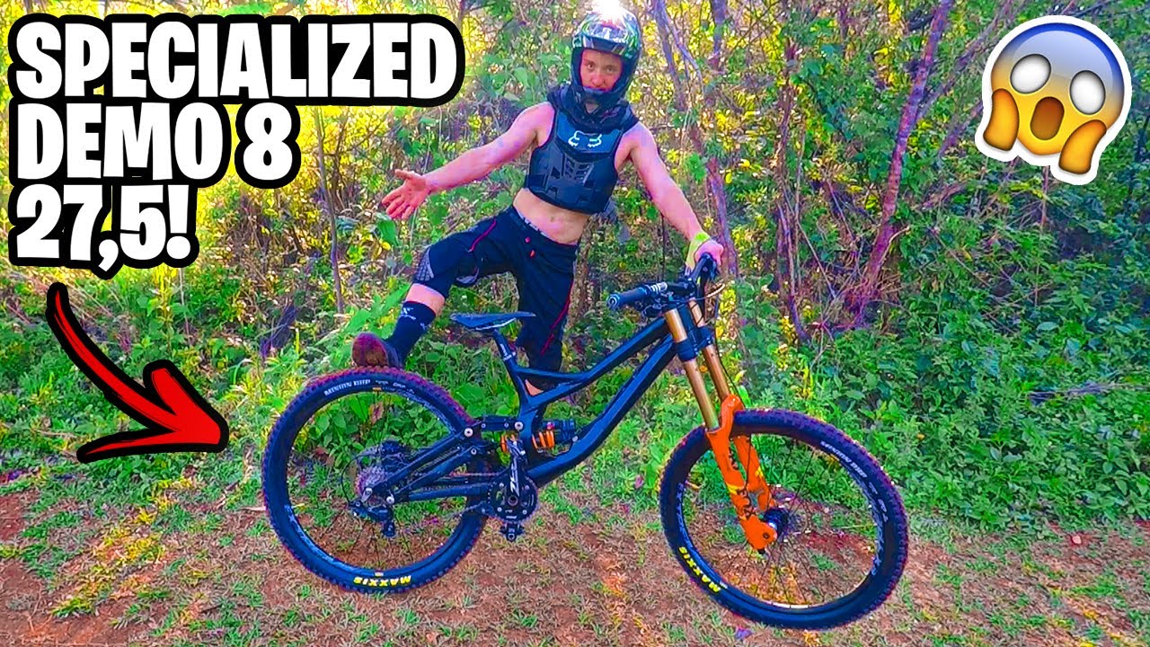 PRIMEIRO ROLÊ COM A MINHA SPECIALIZED DEMO 8 27,5 | ME IMPRESSIONEI COM A BIKE
