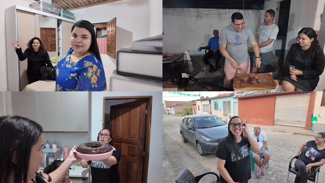 INFELIZMENTE O LUTO🖤🥀 RECEBI VISITA DE OUTRO ESTADO,FIZ BOLO PRA RECEBER ELES,O CHURRASCO DE NOITE