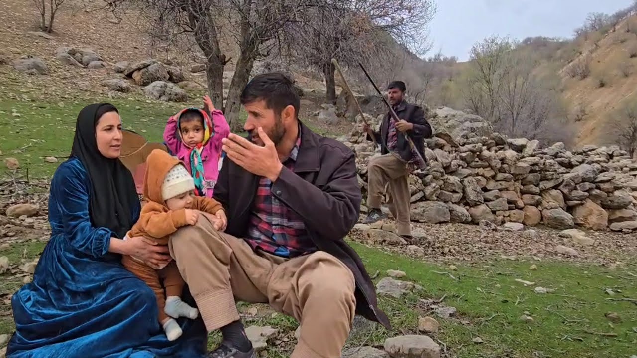 Atabak's adventure in the mountains looking for sheep: helping Babak's family