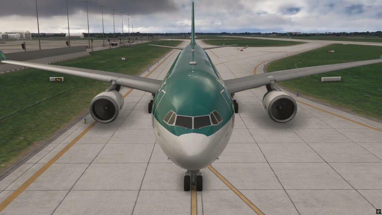(MSFS24) Headcam A330 Takeoff from Dublin 28L