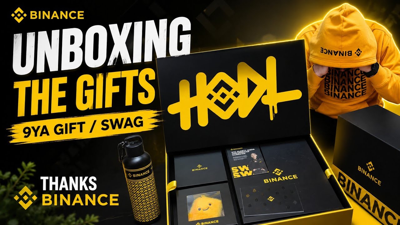 Binance 9YA Gift Unboxing | Exclusive Binance Swag Collection | Binance Truns9 