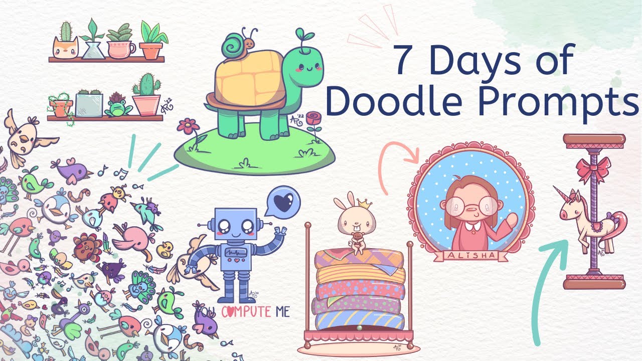 7 Days of Doodle Prompts - Doodle Challenge 2022