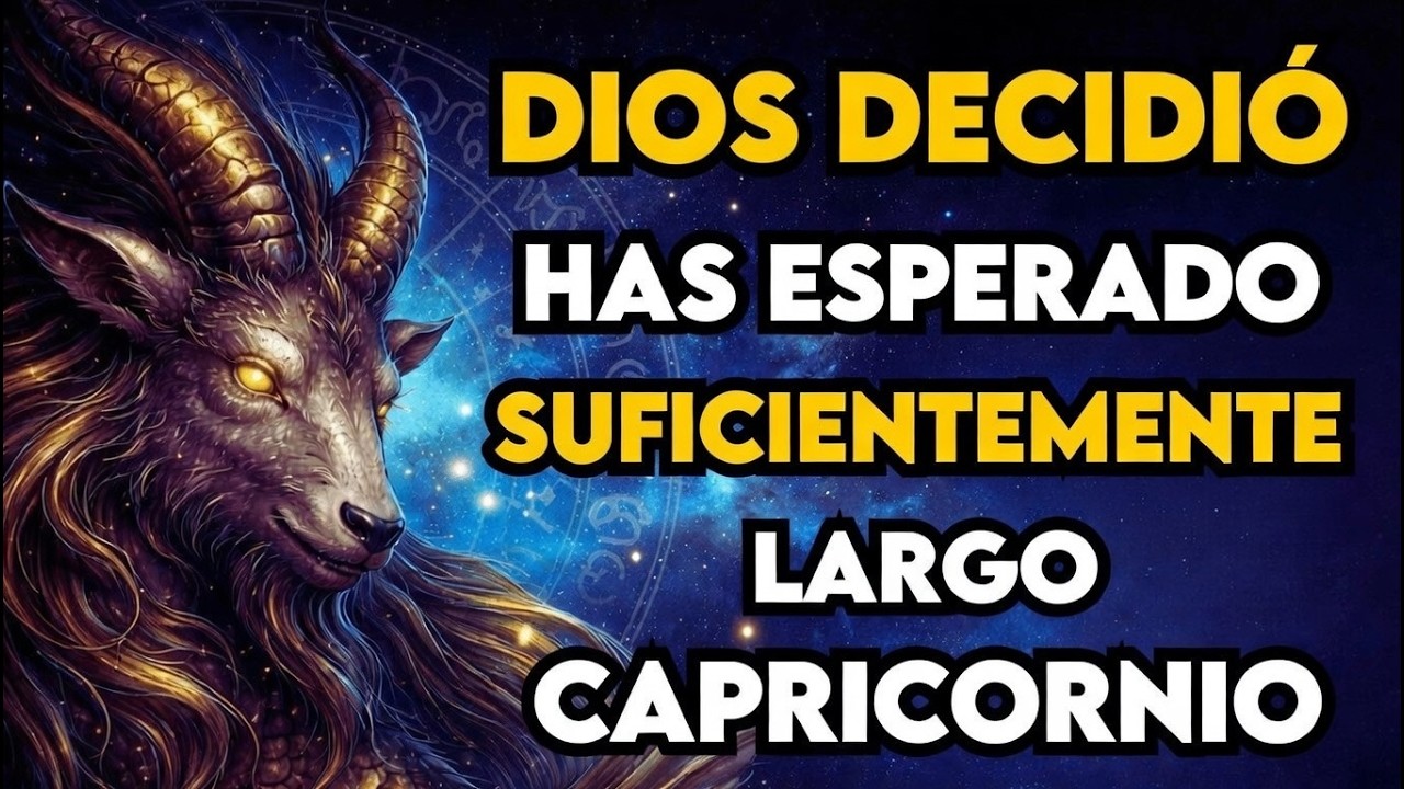 SI ERES CAPRICORNIO, DIOS HA DECIDIDO QUE HAS ESPERADO SUFICIENTE: LA ACELERACIÓN COMIENZA AHORA