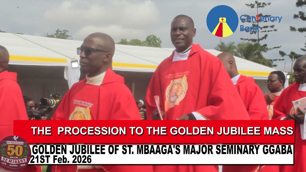THE MIGHTY PROCESSION AT THE GOLDEN JUBILEE OF ST  MBAAGA'S MAJOR SEMINARY 21ST FEB 2026