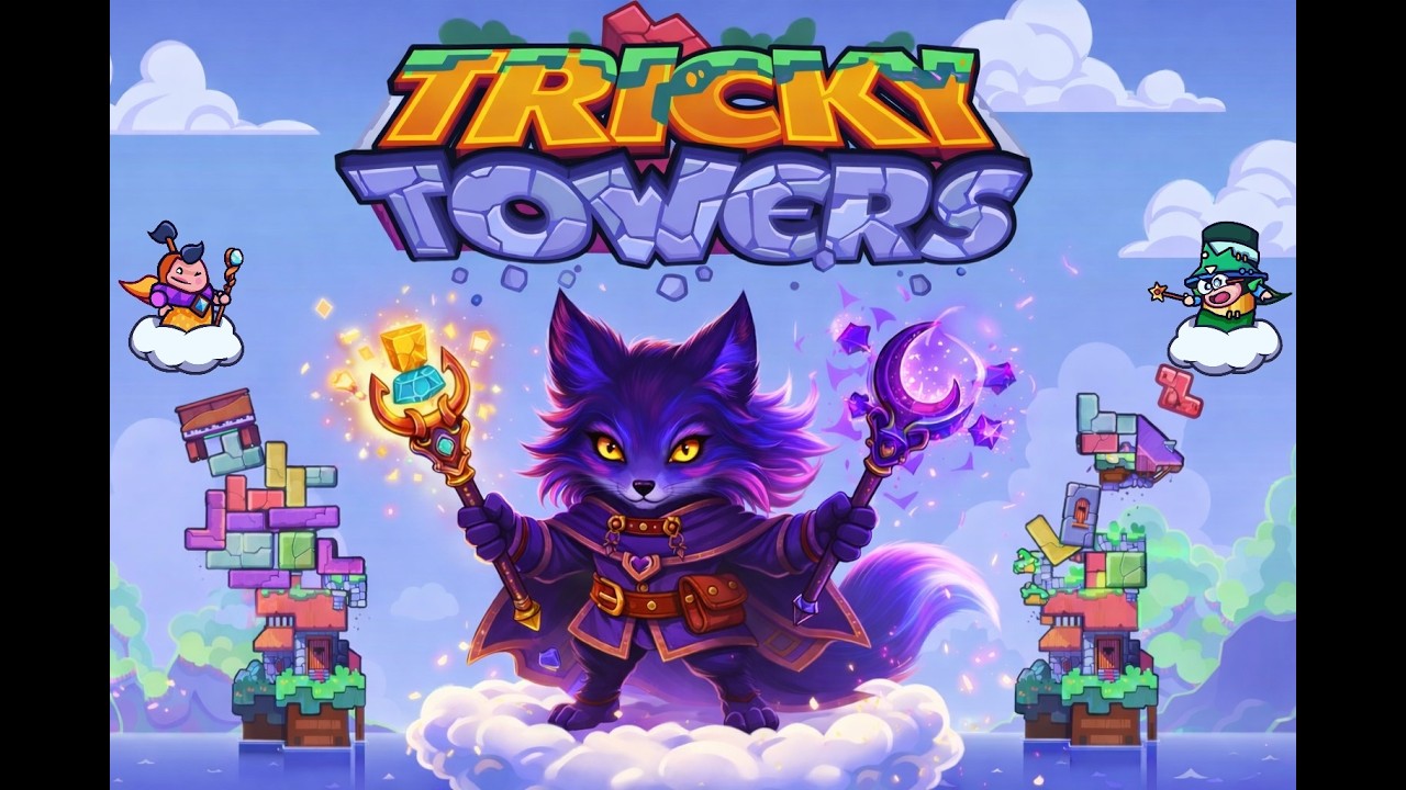 Стараемся пройти сложные испытания, поддаются с трудом)) | Tricky Towers #1