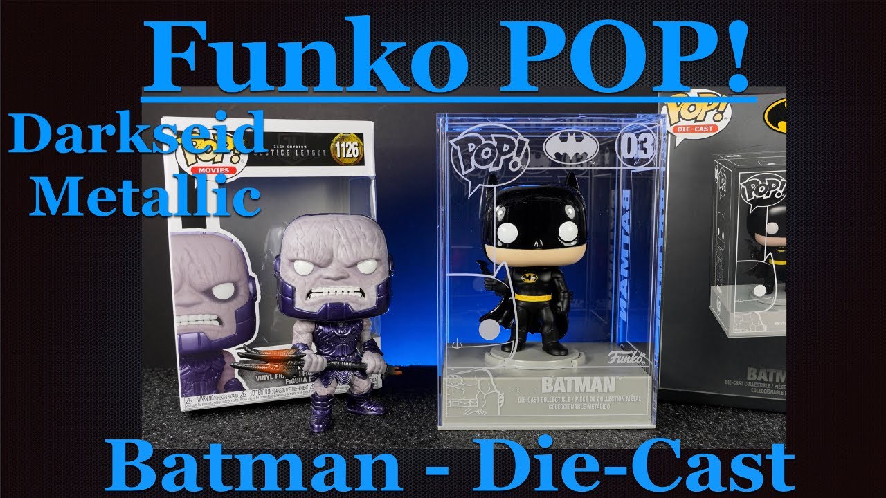 Funko POP Batman Die Cast Funko Shop Exclusive & Darkseid  Metallic Walmart Exclusive