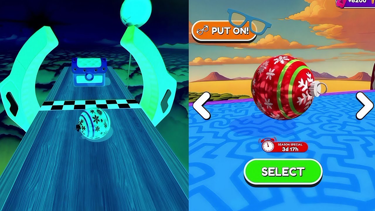 🌈⭕Going Balls, SpeedRun Vs Reverse Video Gameplay Part 344