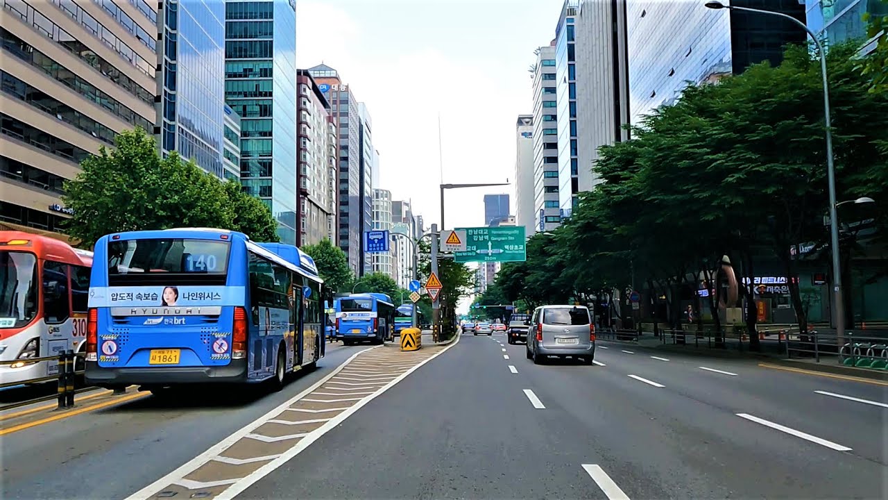 Seoul Korea Drive ASMR [4K] - From Yangjae Costco to Yangjae Station