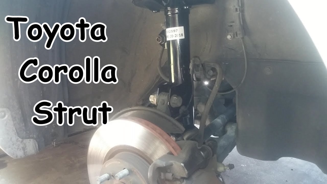 Замена передней стойки Toyota Corolla