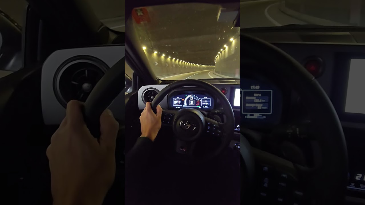 Toyota Yaris GR 2025 gentle push in tunnel #yarisgr
