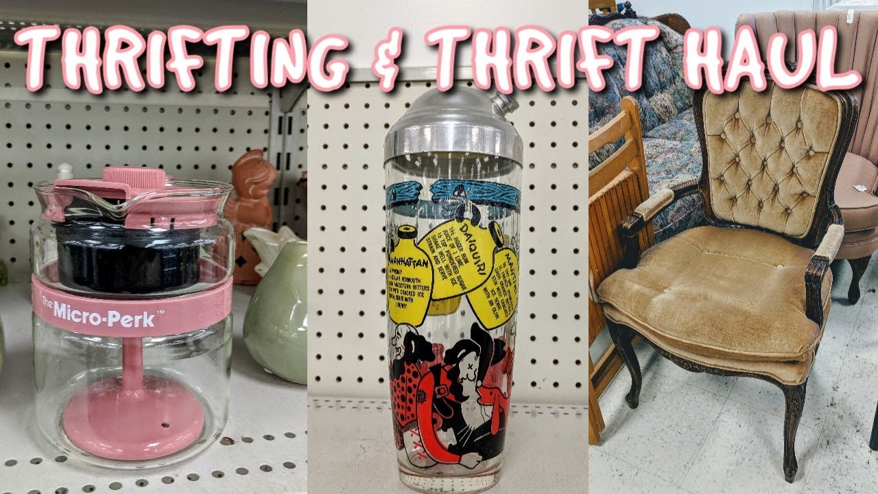 Goodwill Thrift with Me & Thrifted Vintage Home Haul!