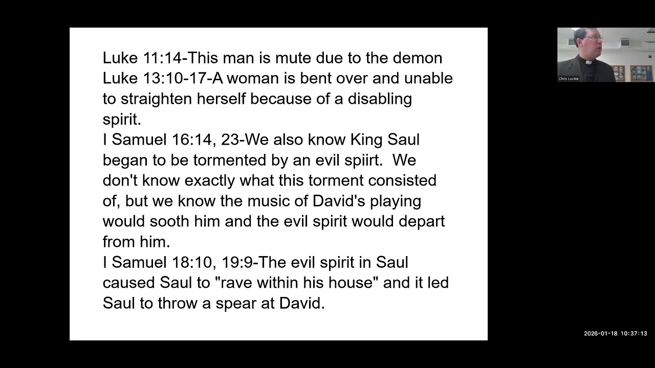 Bible Study 1-18-26