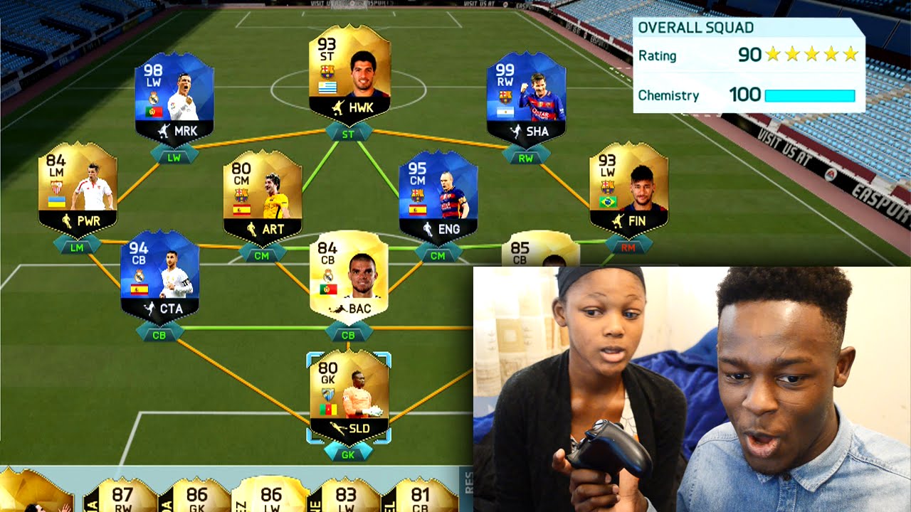 FIFA 16 -  99.99% IMPOSSIBLE  191 RATED FUT DRAFT ! BEST SISTER FUT DRAFT EVER!!