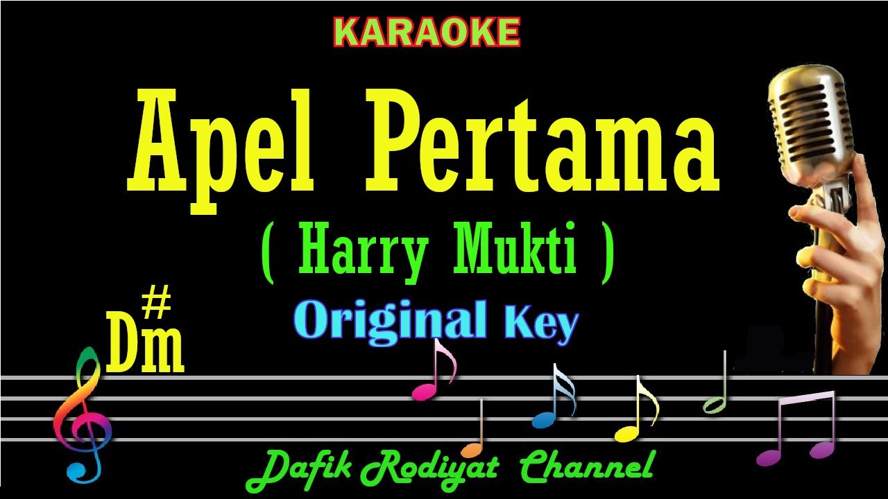 Apel Pertama (Karaoke) Harry Mukti Nada asli/ Original key D#m