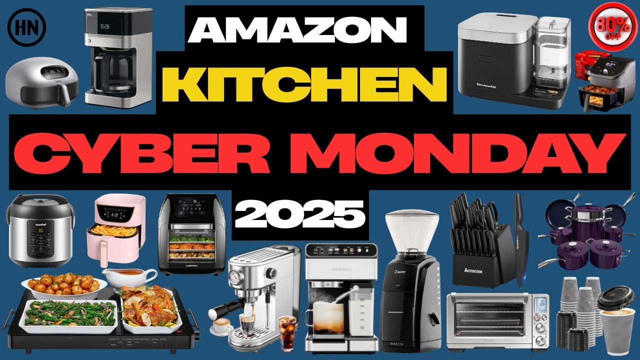 25 Amazon Cyber Monday Kitchen Deals 2025 – UPTO 80% OFF | HN Finds #cybermonday #kitchen